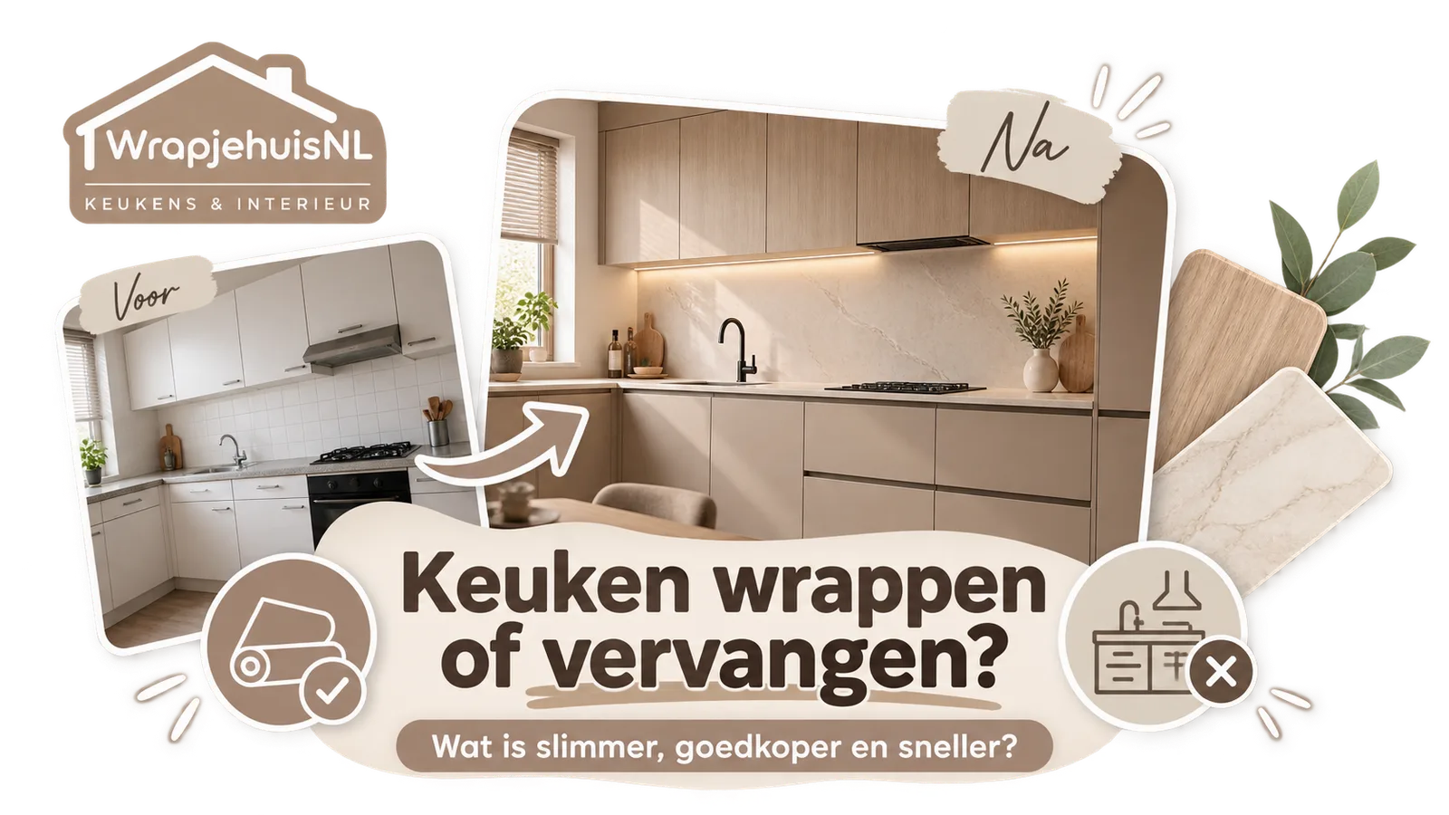 Keuken wrappen of vervangen: wat is slimmer, goedkoper en sneller?