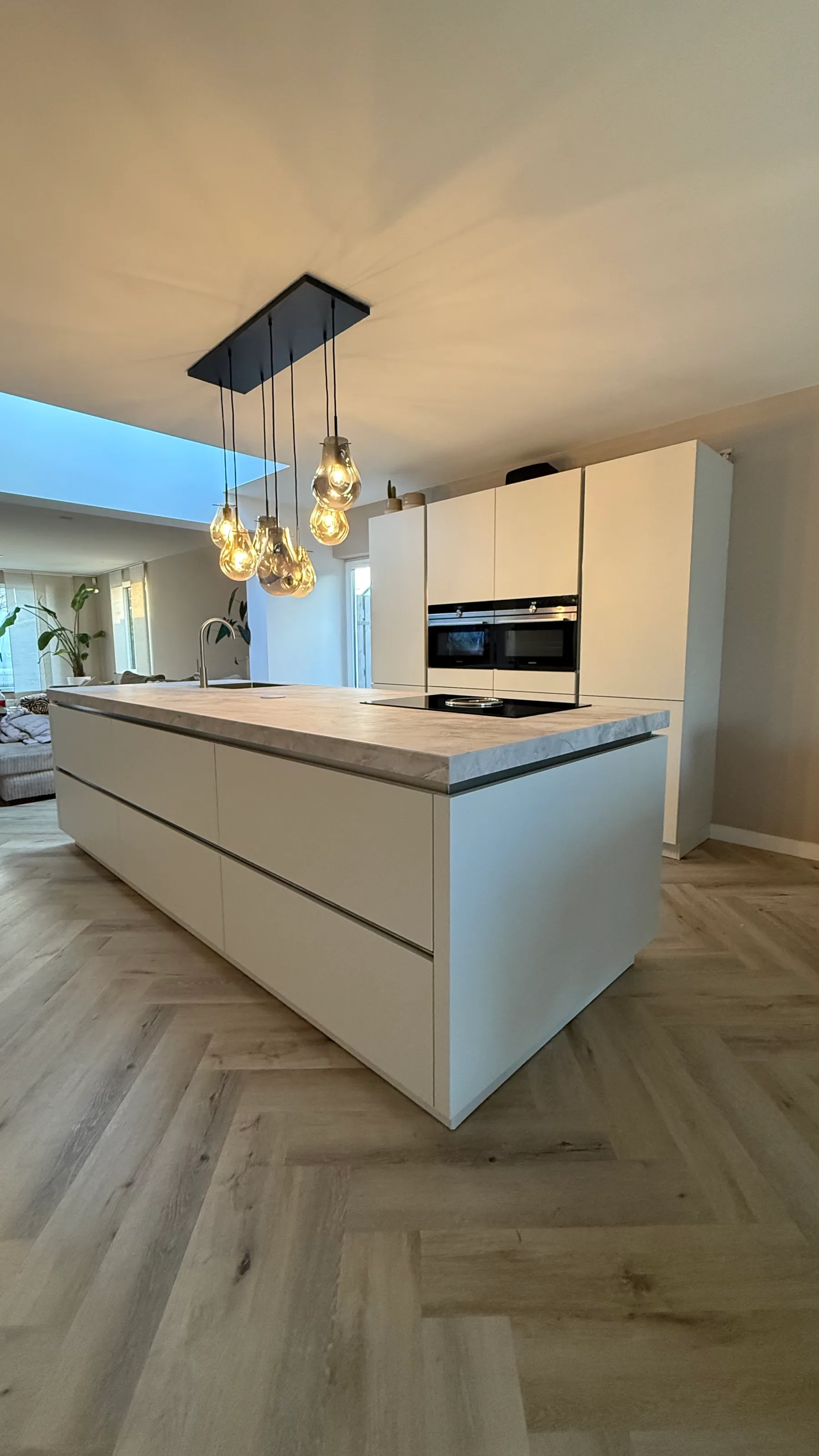 Kookeiland & keuken - luxe marmerlook