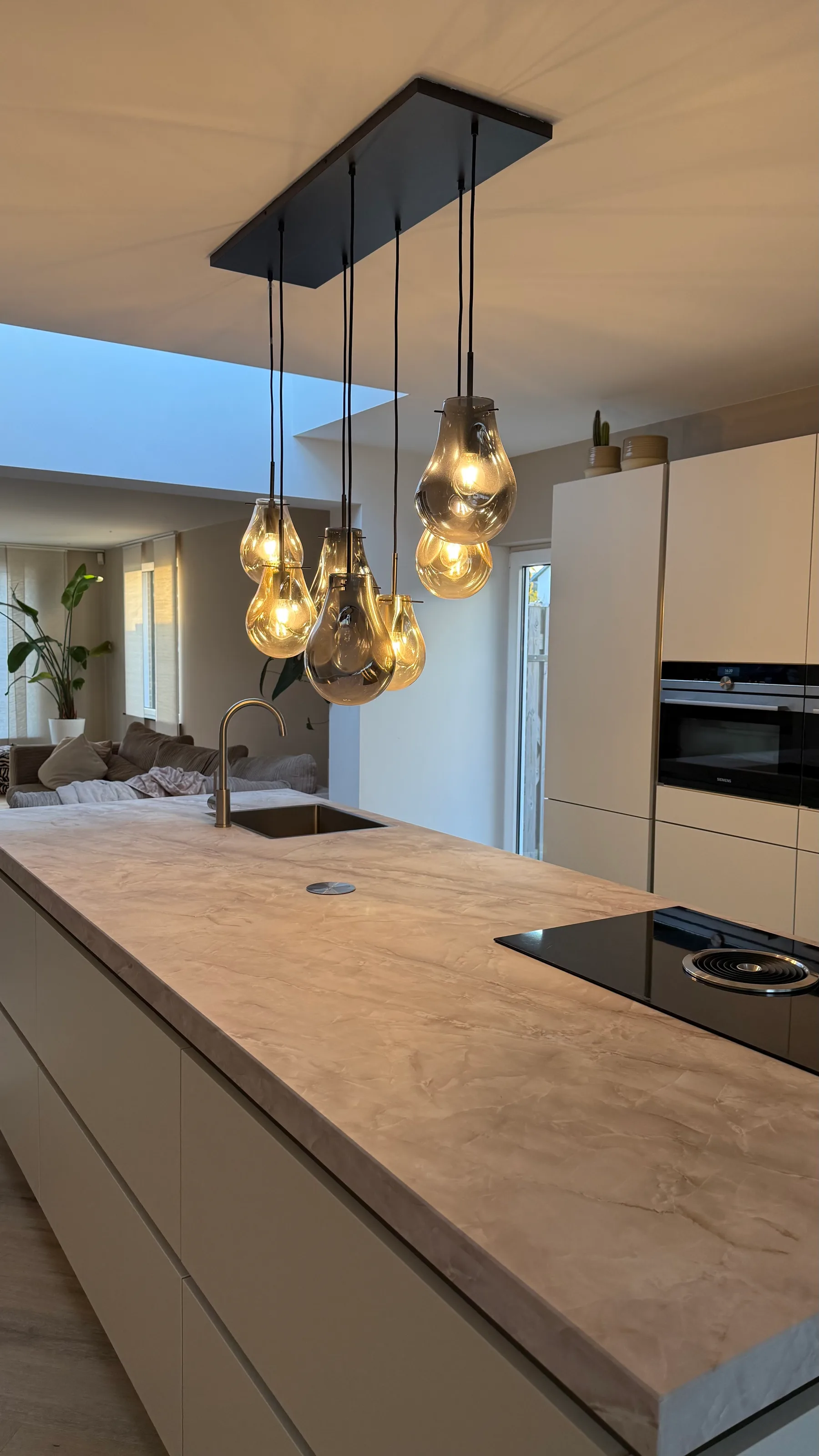 Kookeiland & keuken - luxe marmerlook